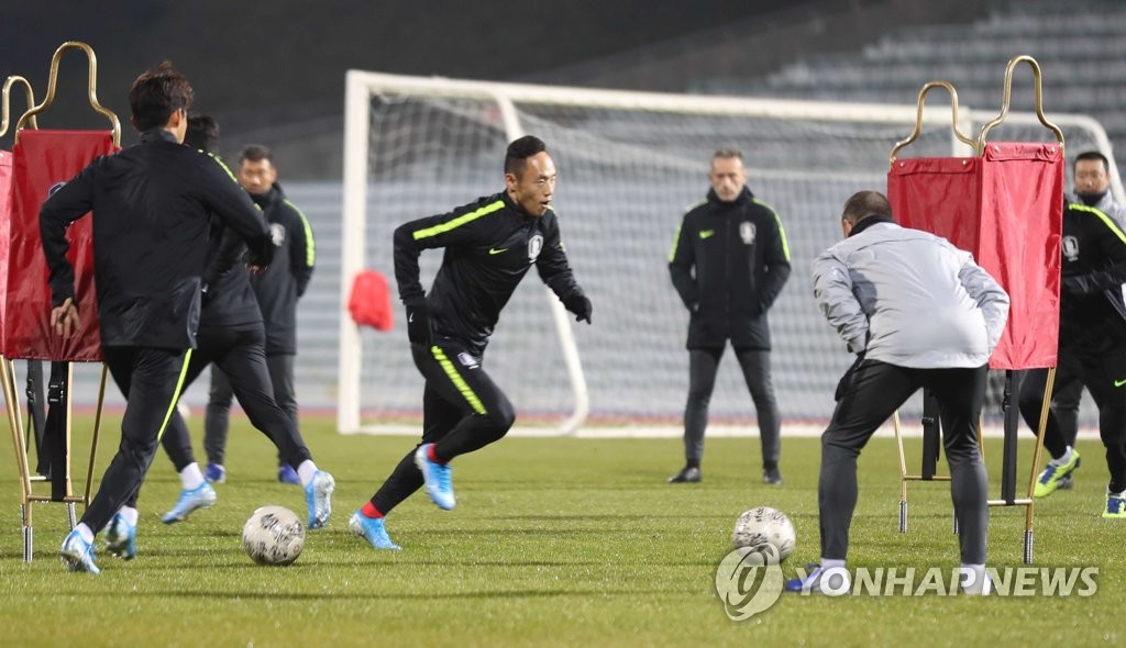동아시안컵 1차전 대비 벤투호 훈련