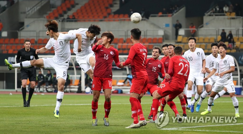 '황인범·나상호 골' 한국, '2열 장벽' 쌓은 홍콩에 2-0 진땀승