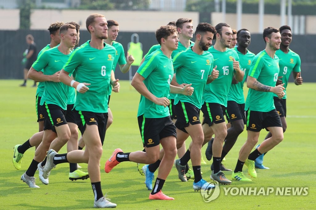 호주 U-23 축구 대표팀 훈련