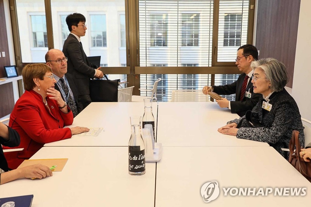 S Korean FM meets UN human rights commissioner S Korean FM meets UN human rights commissioner
