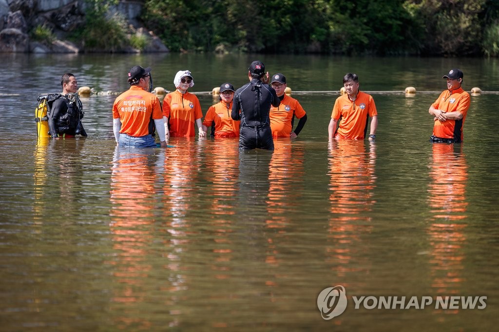 수상 인명구조 교육 현장