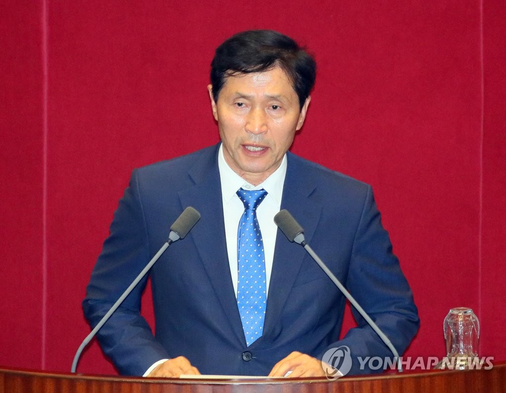 당선인사하는 이학영 산자위원장