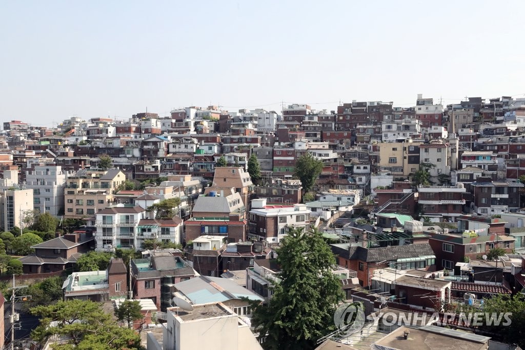 서울 용산구 한남동 일대 다세대·연립주택 밀집 지역