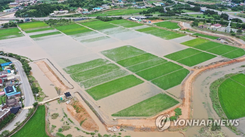 Submerged farmland Submerged farmland