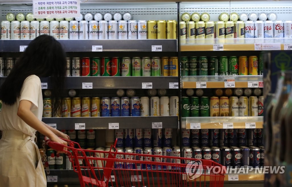 일본 불매운동으로 맥주 수입액 급감