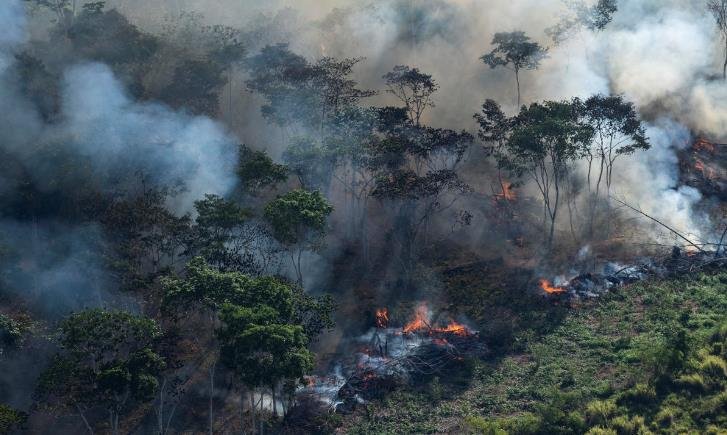 아마존 파괴 부인하는 브라질 대통령…"열대우림 산불은 거짓말"