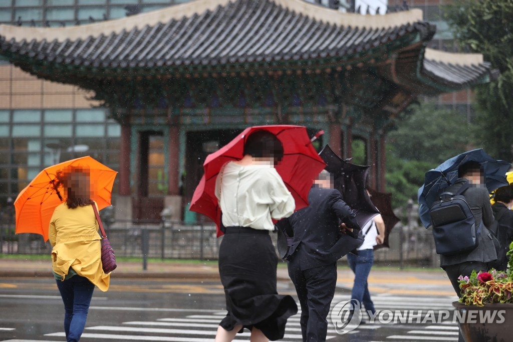 우산으론 역부족