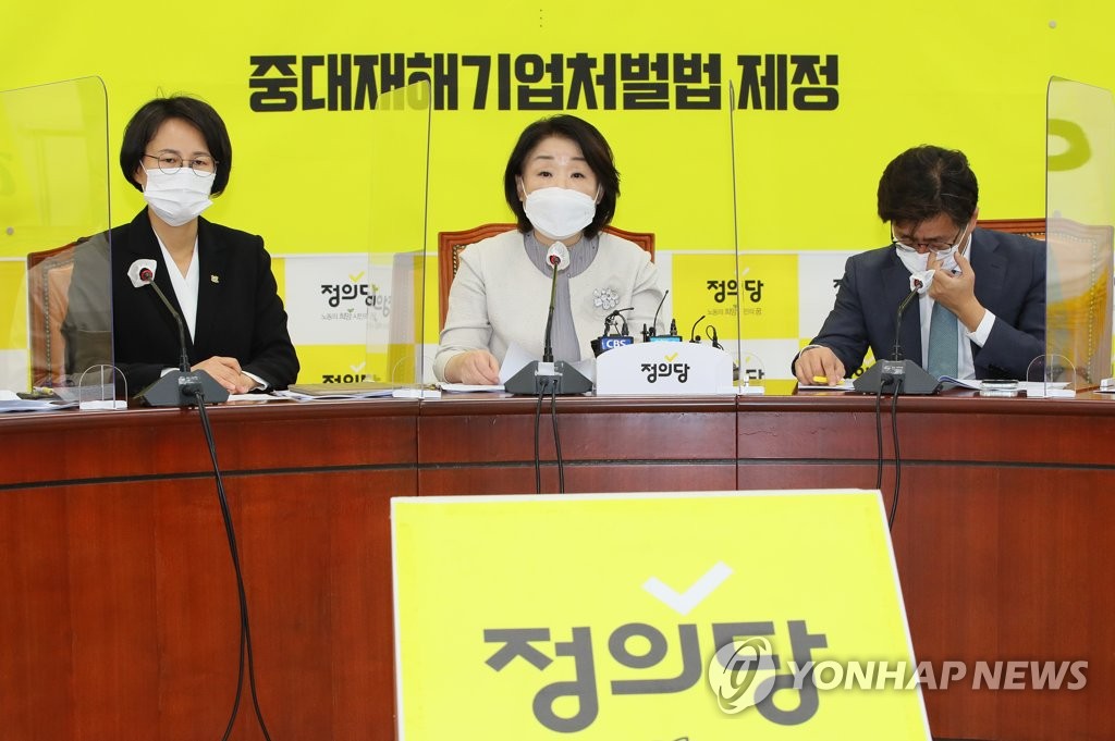 상무위 발언하는 심상정