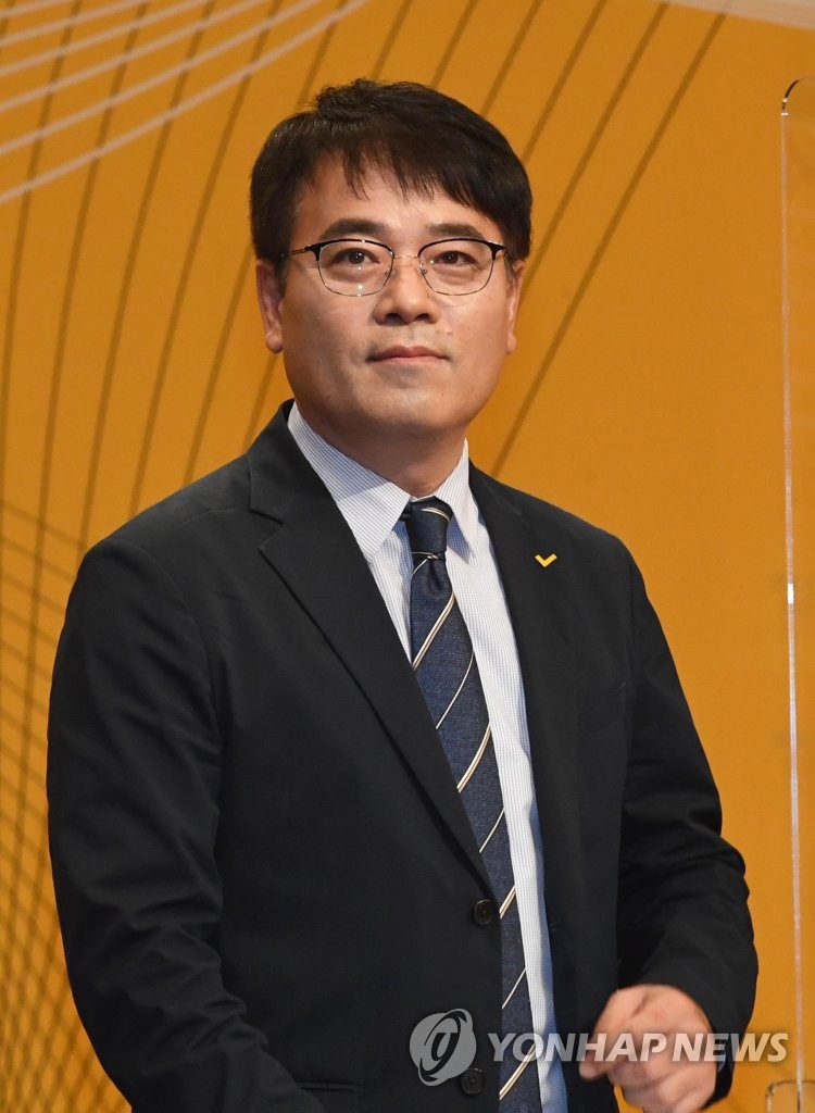정의당 당대표 후보자 방송 토론회 참석한 김종민 후보