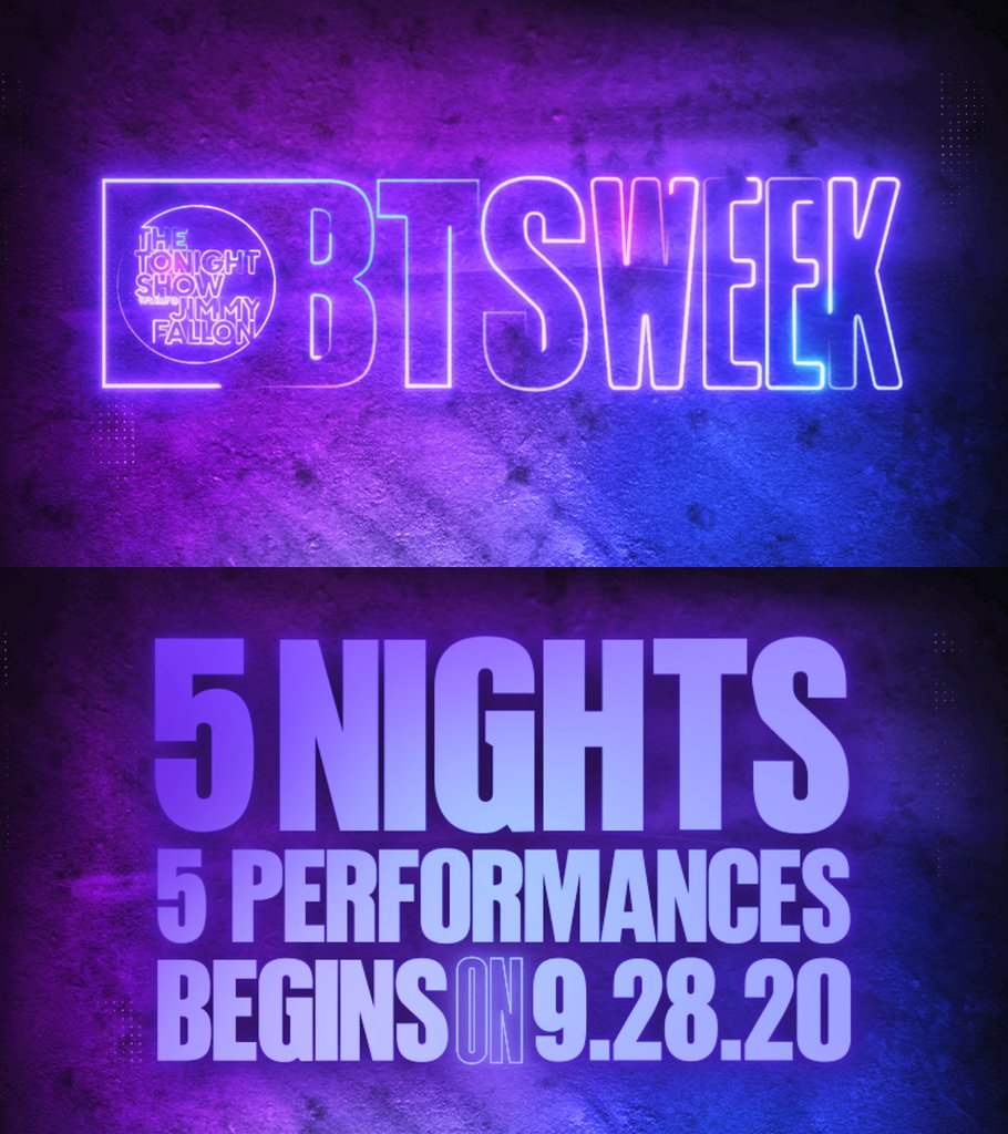 BTS to deliver week of performances on NBC's 'Tonight Show' BTS to deliver week of performances on NBC's 'Tonight Show'