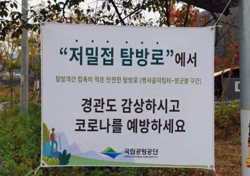 "계룡산 단풍, 밀접도 낮은 탐방로에서 즐기세요"