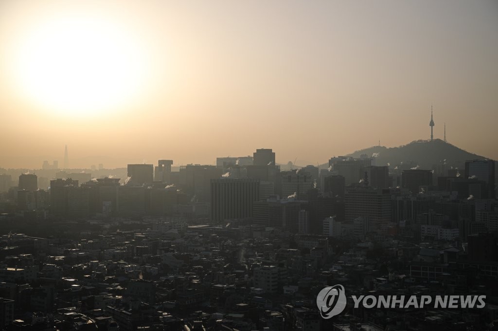 대기 정체 희뿌연 서울