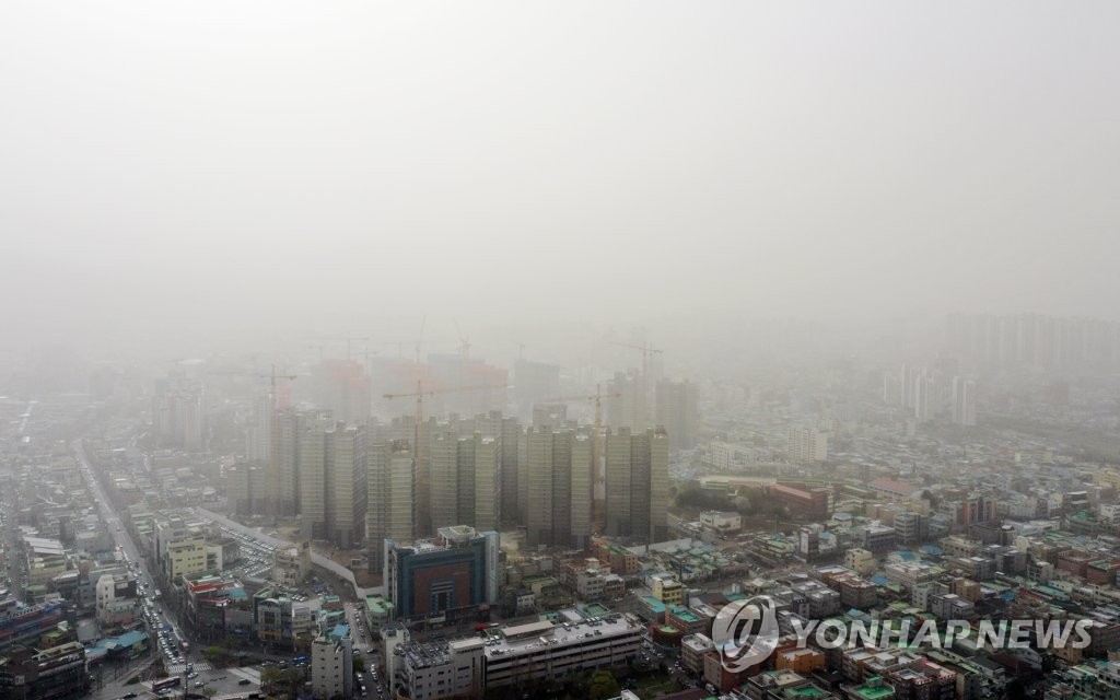 광주·전남에 고농도 황사