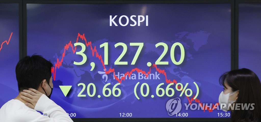 코스피 하락 마감