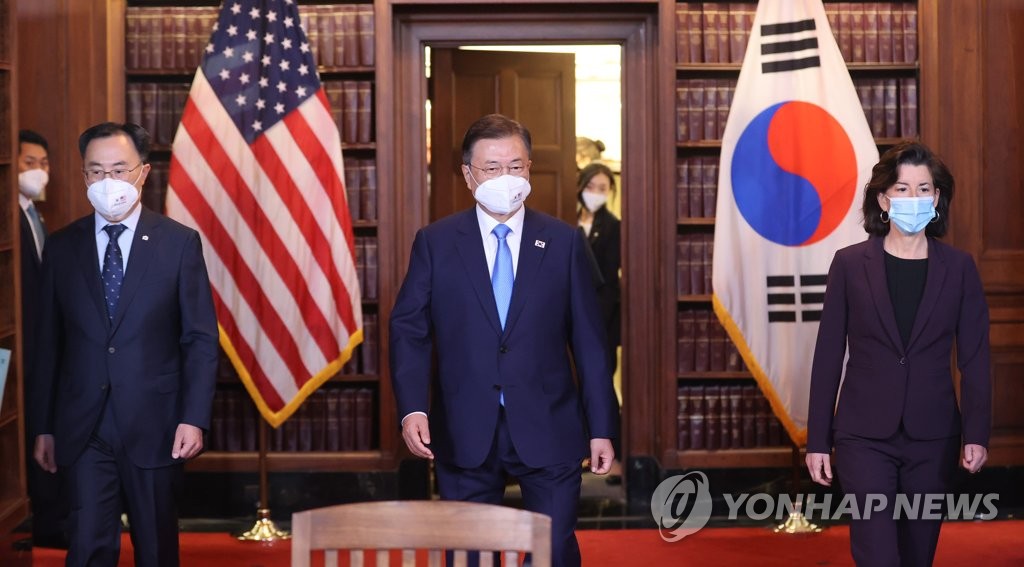 문 대통령과 한미 장관