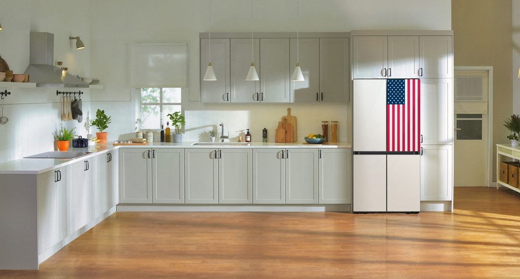 삼성 비스포크 냉장고, '성조기 에디션'으로 미국 공략