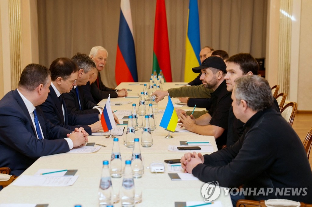 5시간 회담한 러ㆍ우크라 대표단