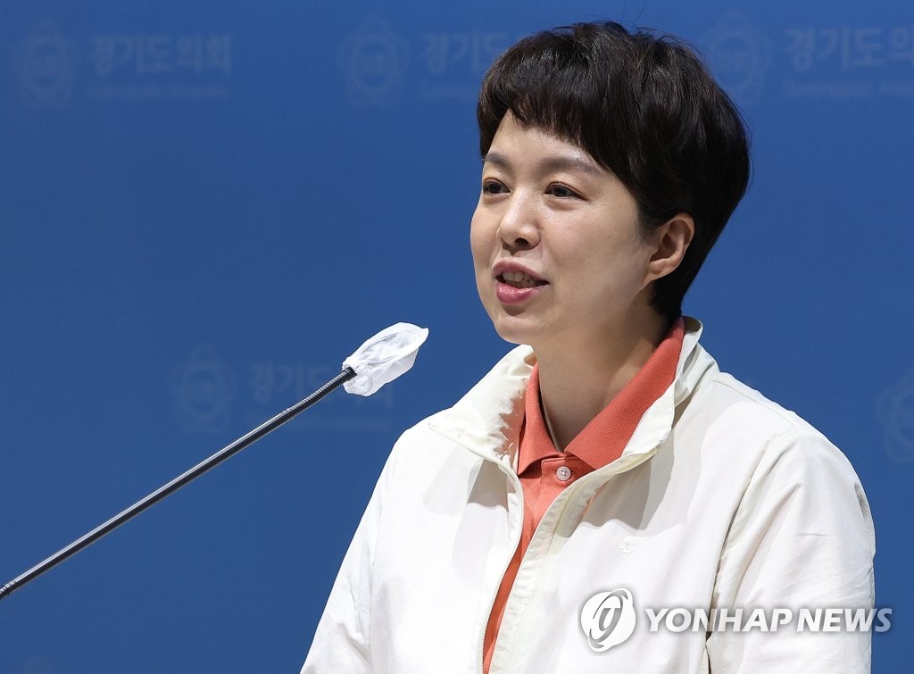 与党の京畿道知事選候補・金恩慧氏 与党の京畿道知事選候補・金恩慧氏
