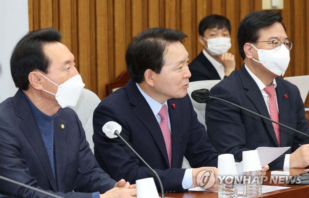 발언하는 성일종 정책위의장