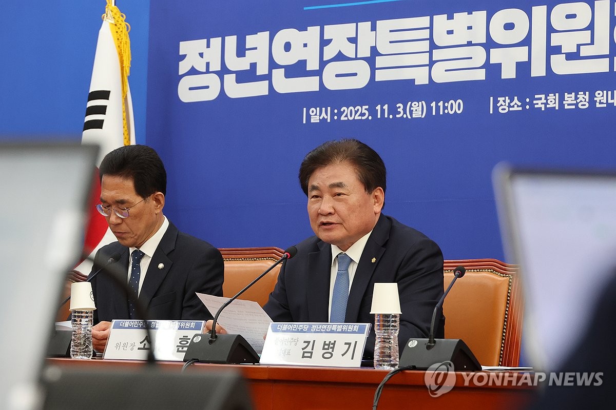 발언하는 소병훈 정년연장특위 위원장