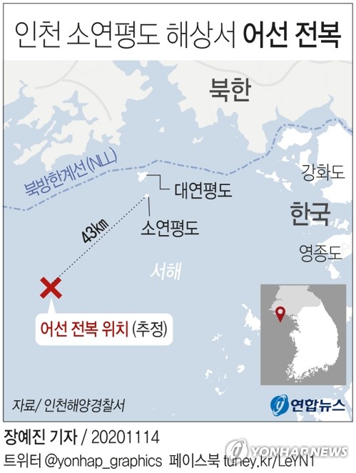 [그래픽] 인천 소연평도 해상서 어선 전복