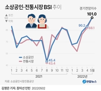[그래픽] 소상공인·전통시장 BSI 추이