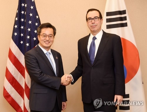 وزير المالية الكوري الجنوبي يجتمع مع نظيره الأمريكي في واشنطن - 1