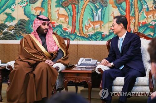 رجال الأعمال الكوريون يلتقون مع ولي العهد السعودي