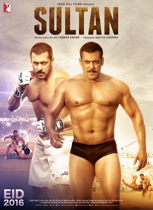 The official poster of the Indian sports-based drama "Sultan" (Yonhap)