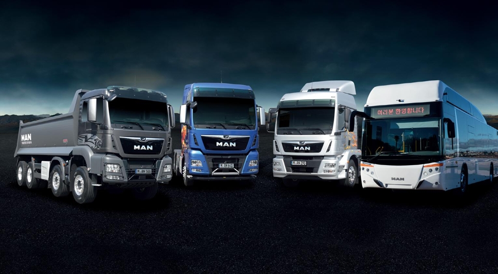 MAN Truck & Bus product lineup (Courtesy of MAN Truck & Bus Korea)