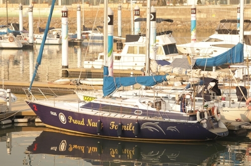 Yachts are moored in Ara Marina. (Yonhap) 