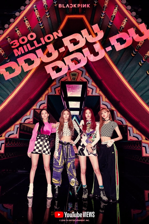 BLACKPINK's 'DDU-DU DDU-DU' garners 300 million YouTube