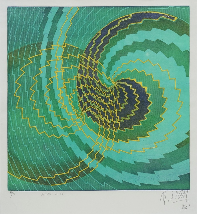 This image provided by the Seoul Museum of Art (SeMA) on Dec. 11, 2018 shows Han Mook's "Spiral No. 19," made in 1975. (Yonhap)
