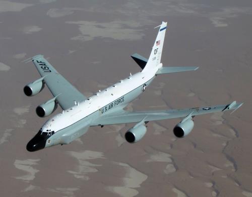 This image, captured from the website of the U.S. Air Force, shows a RC-135W Rivet Joint reconnaissance plane. (Yonhap)