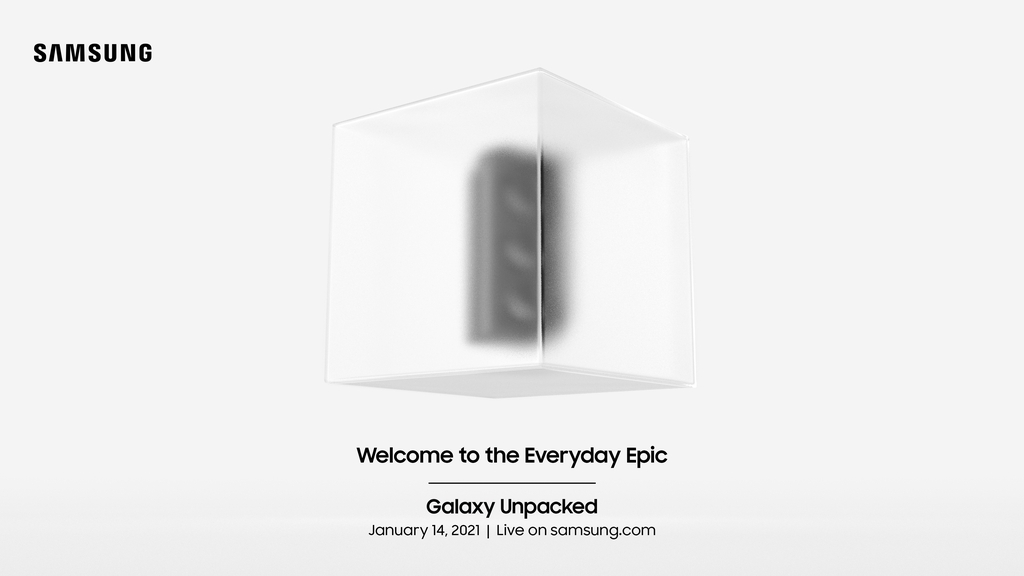This image provided by Samsung Electronics Co. on Jan. 4, 2021, shows the company's invitation to the Galaxy Unpacked event on Jan. 14. (PHOTO NOT FOR SALE) (Yonhap)
