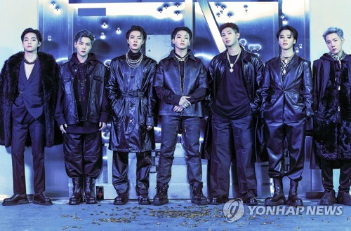 BTS members are shown in this photo provided by Big Hit Music. (PHOTO NOT FOR SALE) (Yonhap). 