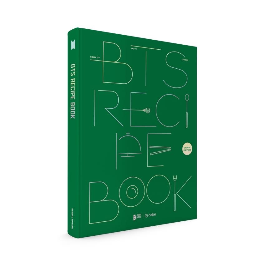 This image provided by Cake Corp. shows "BTS Recipe Book," an educational recipe book on Korean dishes enjoyed by members of K-pop group BTS. (PHOTO NOT FOR SALE) (Yonhap)