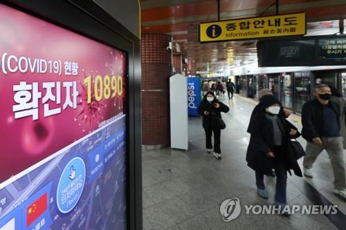 S. Korea's new COVID-19 cases fall to around 4,200 amid overall downtrend