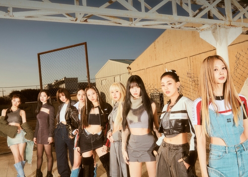 K-pop girl group TWICE is seen in this photo provided by JYP Entertainment. (Yonhap)
