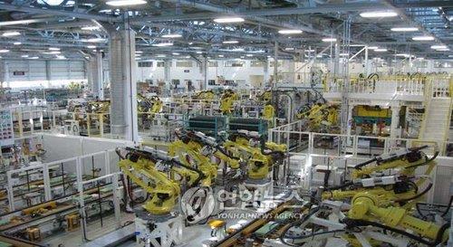 L'usine d'assemblage de voitures de Hyundai dans l'Etat du Tamil Nadu, dans le sud de l'Inde.