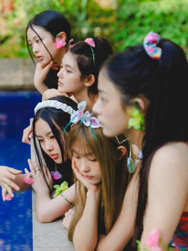 Le girls band K-pop NewJeans. (Image fournie par ADOR. Revente et archivage interdits)