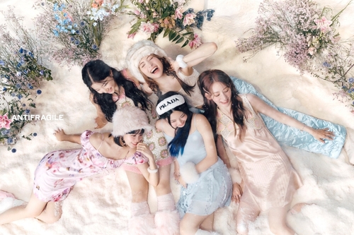 Le girls band de K-pop Le Sserafim. (Photo fournie par Source Music. Revente et archivage interdits) 