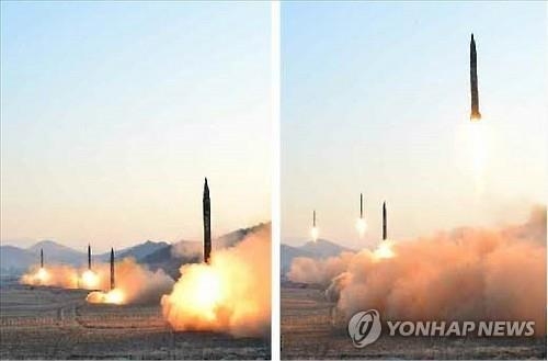 北朝鮮がミサイル発射を繰り返している。先月６日の「スカッドＥＲ」とみられるミサイル発射実験の様子（資料写真）＝（聯合ニュース）