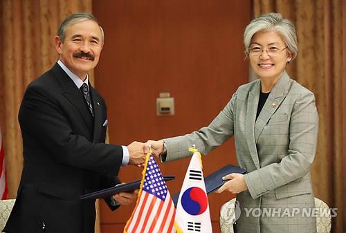 韓国外相と駐韓米大使が会談　駐留経費負担問題など協議