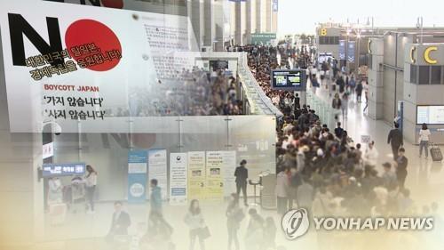 不買運動の影響で日本を訪れる旅行客が激減している（コラージュ）＝（聯合ニュースＴＶ）