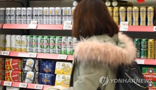 日本からのビール輸入額　昨年は８５．７％減＝韓国