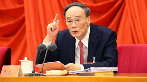 中国の王岐山国家副主席（中国共産党中央規律検査委員会ホームページから）＝（聯合ニュース）≪転載・転用禁止≫