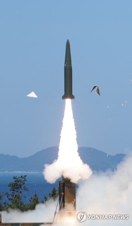 2015년 6월 현무-2B 시험발사 장면