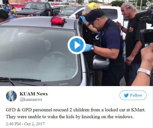한국인 판사 부부 차량내 아동방치 사건 전하는 KUAM 뉴스