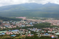 북한 량강도 삼지연군의 모습 [연합뉴스 자료사진]